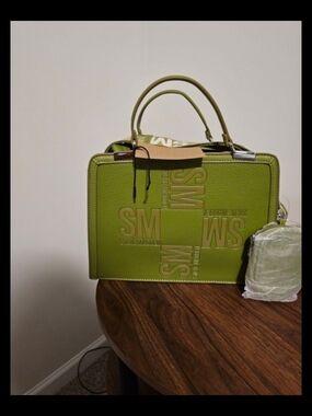 Steve Madden Green Structured Top-Handle Women's Satchel